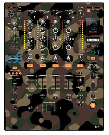 Pioneer DJ DJM 900 NEXUS Skin Camo Woodland